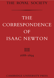 The Correspondence of Isaac Newton